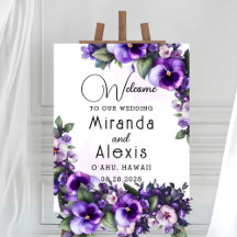 Lila och Silver Blommigt - Elfenbenskustens välkom