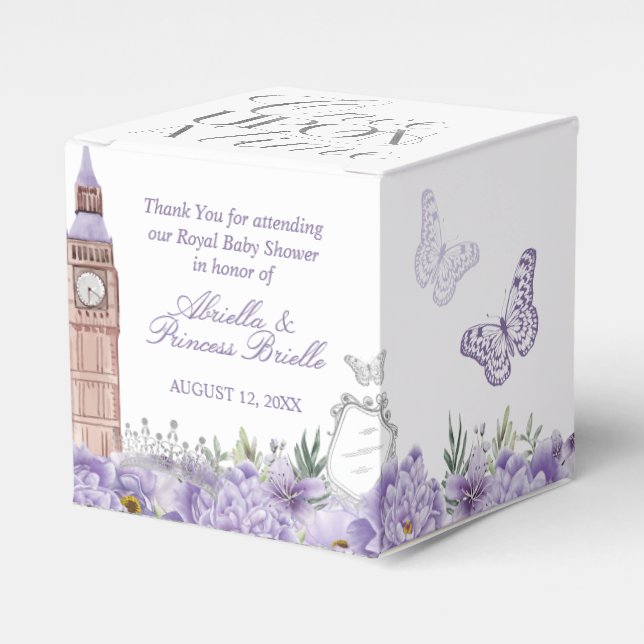 Lila och Silver Gång vid en tidprinsessa Presentaskar (Framsidan Sidan)