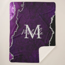 Lila och Silver Marble Agate