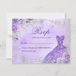 Lila och Silver Mis Quince OSA kort