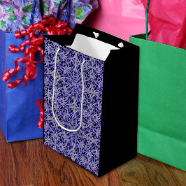 Lila och Silver Snöre Mönster