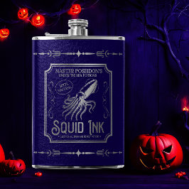 Lila och Silver Squid Bläck Fickplunta