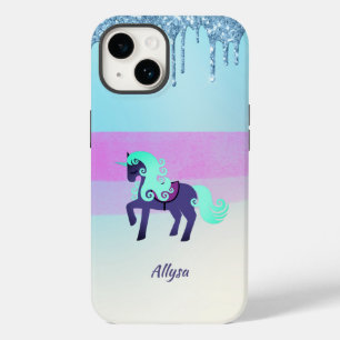 Lila och skalenmajs med faux-droppar Glitter