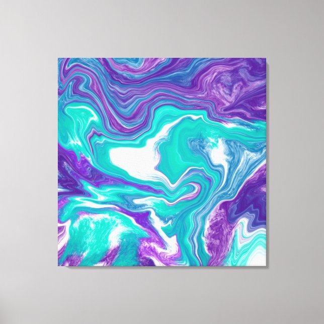 Lila- och skalvätskematerial som Canvas Prin (Framsida)