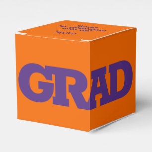 Lila och Studentfest för fetstil och Orange Presentaskar