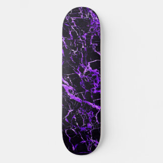 Lila och svart marmor skateboard bräda 20,5 cm