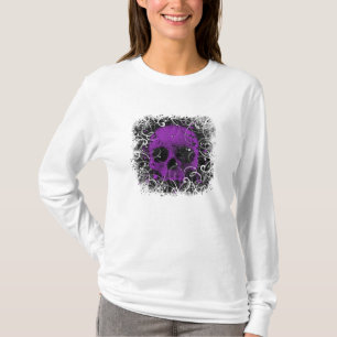 Lila- och svartskalleT-tröja Tee