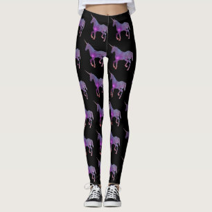 LILA- OCH SVARTUNICORN LEGGINGS