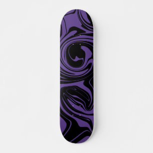 Lila- och svartvångssvängning mini skateboard bräda 18,5 cm