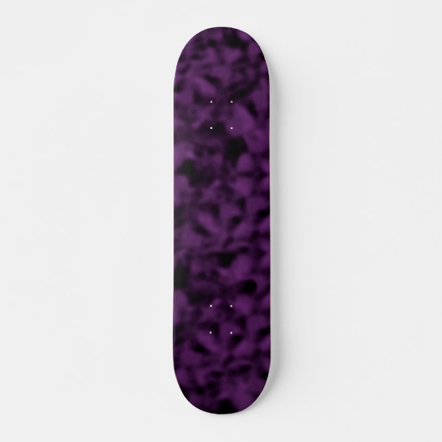 Lila och svartvitt old school skateboard bräda 21,6 cm (Framsida)
