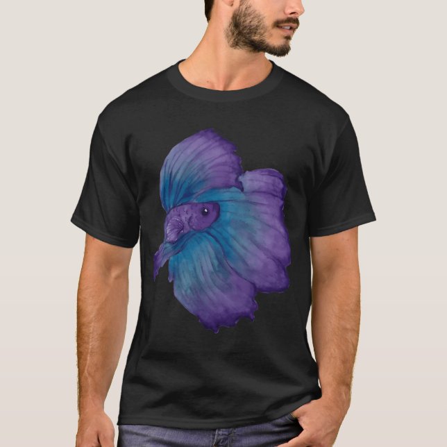 Lila och turkos betta t shirt (Framsida)