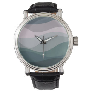 Lila och turkos-retro stil vinkarare dekoration armbandsur