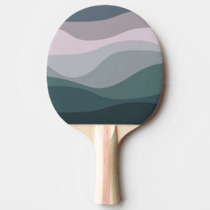 Lila och turkos-retro stil vinkarare dekoration pingisracket