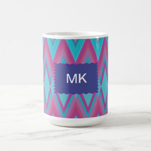 Lila och vattenlevande växter kaffemugg