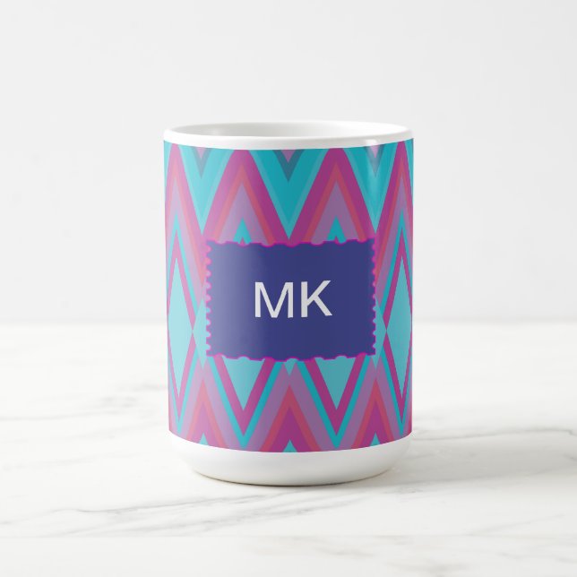 Lila och vattenlevande växter kaffemugg (Center)