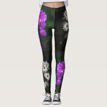 Lila och vit blomster