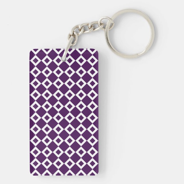 Lila och vit Diamond Mönster (Baksidan)