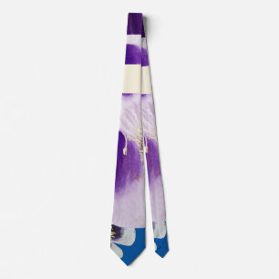 Lila och vit elegant slips