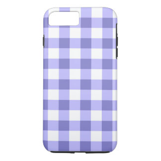 Lila och vit Gingham-rutigt mönster