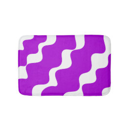 Lila och vit lutning vinkarare mönster badrumsmatta