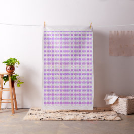 Lila och vit miniprintad bomullstyg tyg