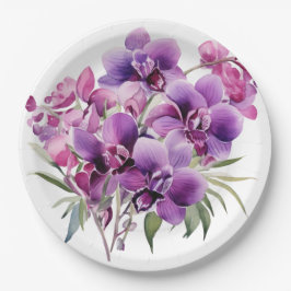 Lila och vit Orchids Bröllop