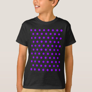 Lila och vit Polka dots t Shirt