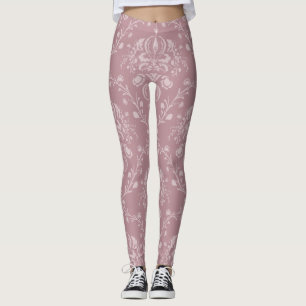 Lila och vit skugga leggings