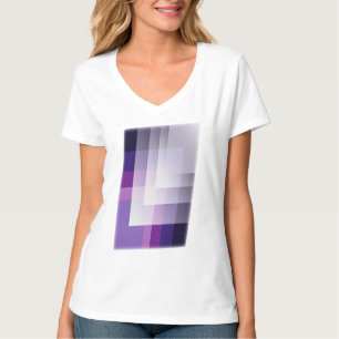 Lila och vit t shirt