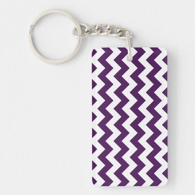 Lila och vit Zigzag (Framsidan)