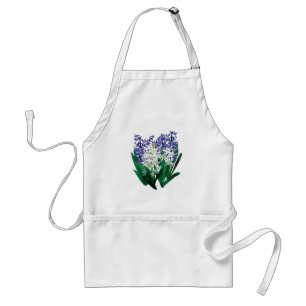 Lila och vita Hyacinths Apron Förkläde