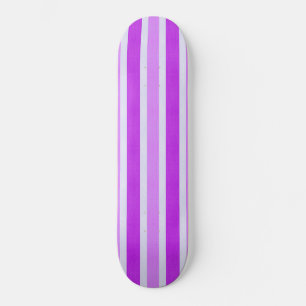 Lila och Vita Rand Mini Skateboard Bräda 18,5 Cm