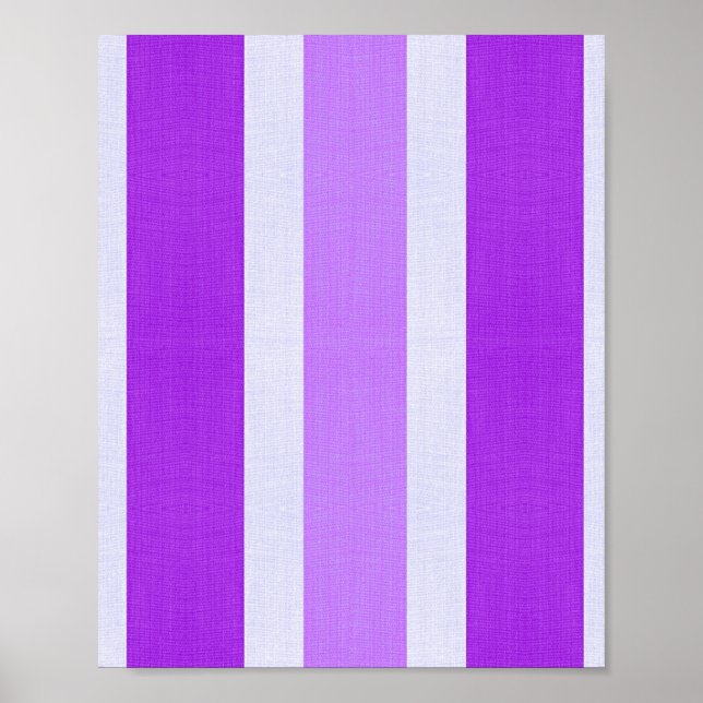 Lila och Vita Rand Poster (Framsidan)