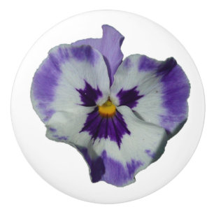 Lila och vita rutor Färgfull Blommigt Knopp
