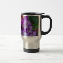 Lila- och vitfoenixpenstemon, blommor resemugg