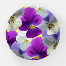 Lila och vitpaneler, paperweight