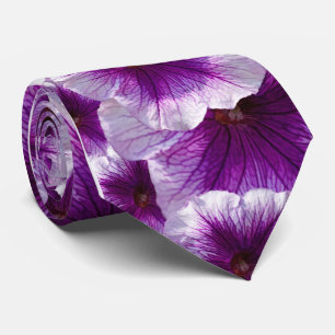 Lila- och vitPetunias Slips