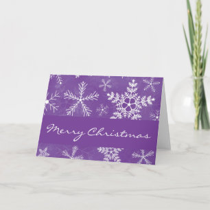 Lila och Vitsnöflingan Mönster jul Julafton Helgkort