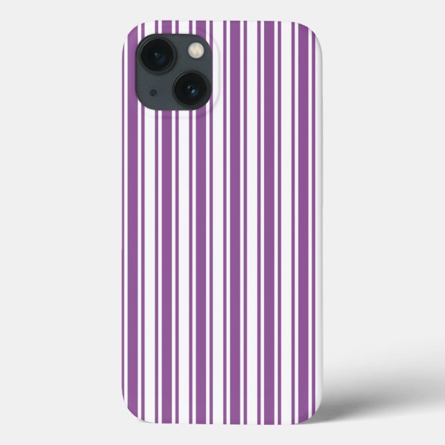 Lila och vitt kandy rand Fodral-Mate iPhone ca (Baksida)