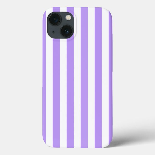 Lila och vitt kandy rand Fodral-Mate iPhone ca (Baksida)