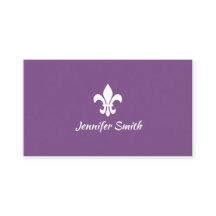 Lila och White Fleur de Lis