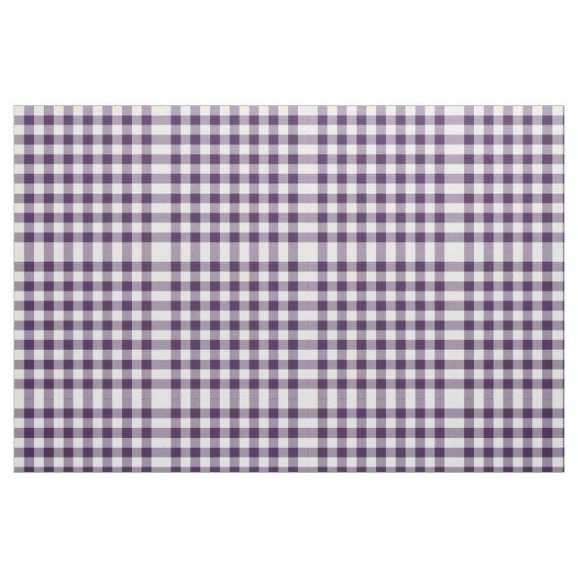 Lila och White Gingham Block Mönster Fabric Tyg (Fat Quarter)