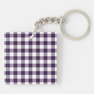 Lila och White Gingham Mönster