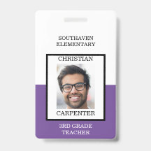 Lila- och White School Photo Teacher