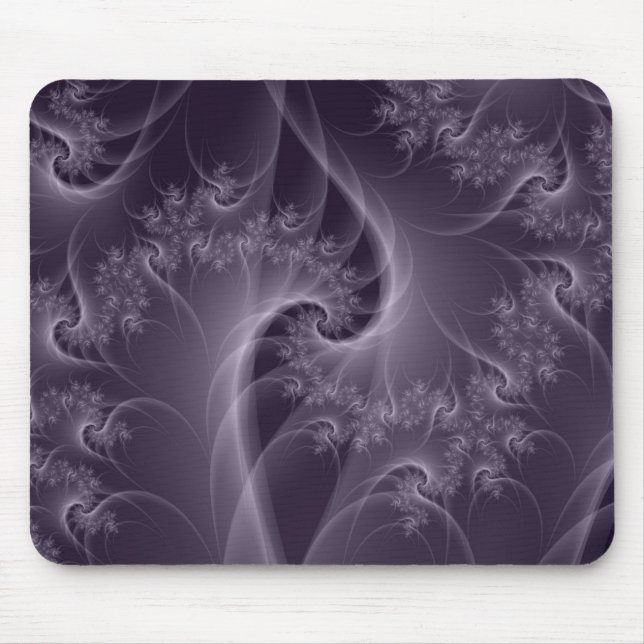Lila och White Twist Mousepad Musmatta (Framsidan)