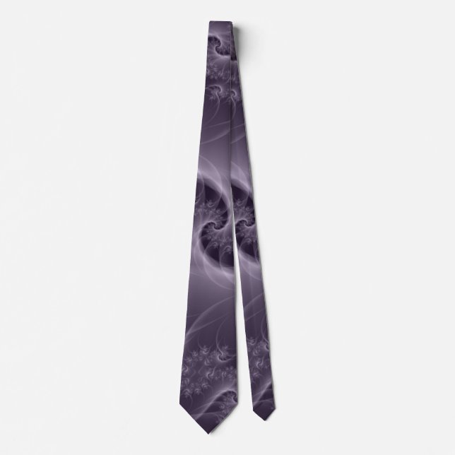 Lila och White Twist Neck Tie Slips (Framsida)