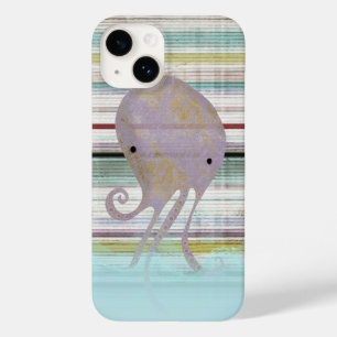 Lila Octopus färglös fantasi vinkar simning