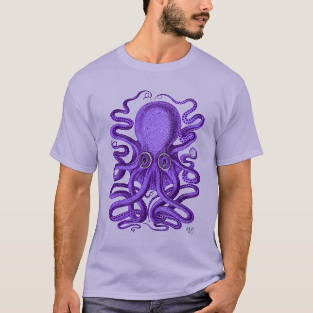 Lila Octopus T-shirt (Framsida)