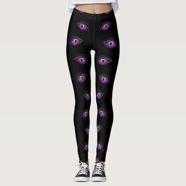 lila öga startar Thunder_Cove Leggings (Framsida)
