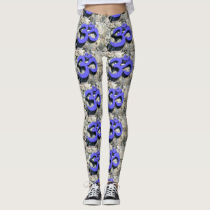 lila om grått leggings